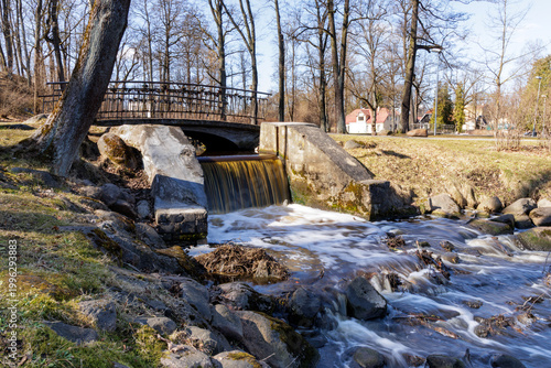 Photos Small park waterfall and bridge