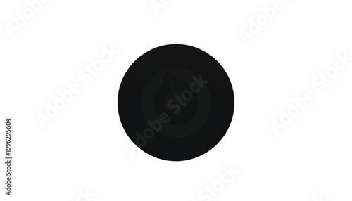 Circle emblem features a central fire icon representing energy and heat for industrial safety signage.