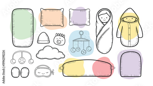 A Bundle of Baby's Firsts: A curated collection of essential baby items, from cozy bedding to adorable accessories, captures the joy and anticipation of welcoming a new life.