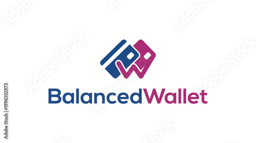 This logo features a modern and minimalist design that symbolizes financial balance and stability, making it ideal for budgeting apps or financial services.