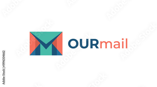 This image showcases the logo for OURmail, featuring a colorful envelope, symbolizing communication and connectivity, designed with vibrant geometric shapes. Free Download This image showcases the logo for OURmail, featuring a colorful envelope, symbolizing communication and connectivity, designed with vibrant geometric shapes. - GFXLoad
