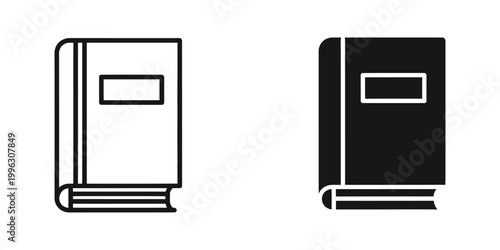 Two distinct styles of closed notebooks with different cover designs