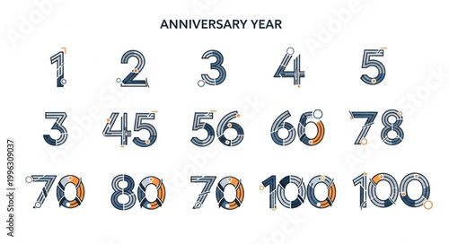 Numbers in a decorative font style.