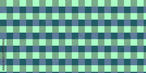 Gingham geometric seamless checkered square pattern. Fabric art overlapping stripes design. Vector plaid tablecloth textile cotton fabric or blanket design.