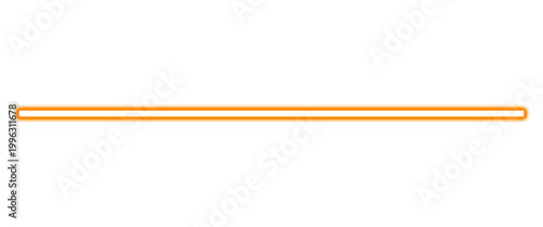A single thin horizontal orange neon light line glowing on a dark field
