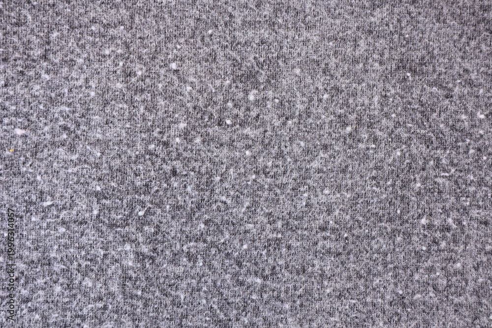 Fototapeta premium Gray Fabric Texture with White Fibers