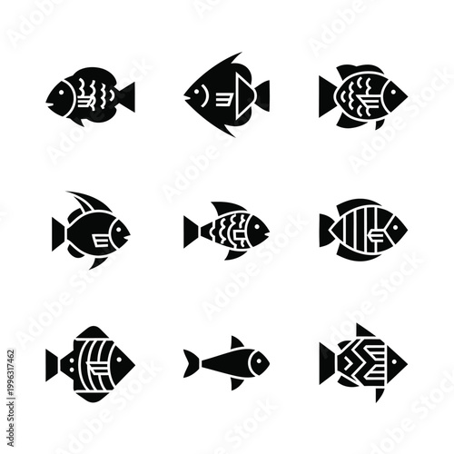 Dark abstract graphic design with rounded corners and faint text elements.