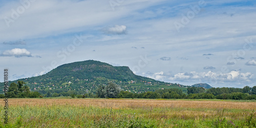 Bild auf Leinwand Sunny summer hill landscape  along Balaton lake on a sunny summer day near Keszt