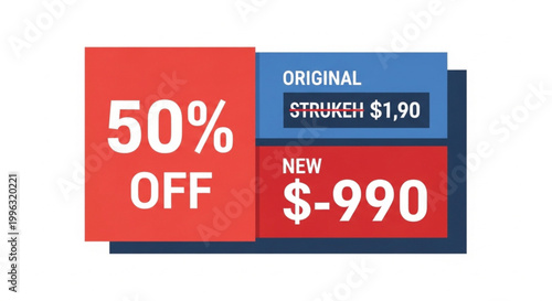 Discount labels, sale tags, promotional stickers, vector price tags