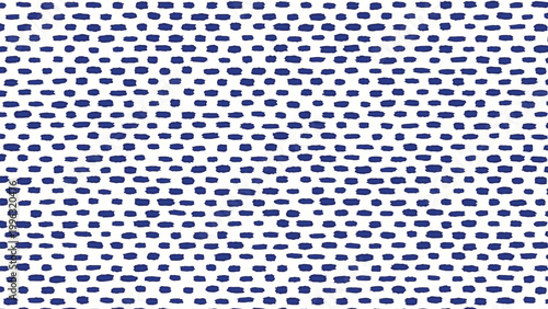 Blue organic dot seamless pattern on light background, hand drawn oval spot texture for textile prints, wallpaper and playful surface design