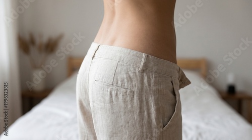 back of a young woman