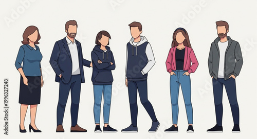 Group of young adults standing together.