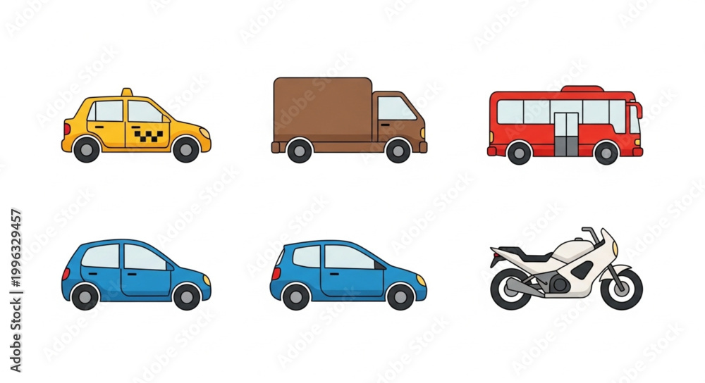 Fototapeta premium Vehicles on the road transportation.