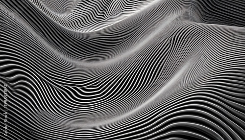 abstract grayscale ripple wave distortion background optical illusion moire texture