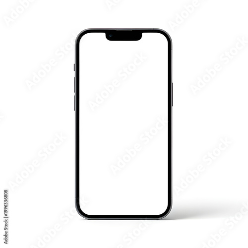 smartphone mockup, blank phone screen, white mobile display, modern device template, clean smartphone design, app presentation mockup, digital screen illustration, isolated phone graphic, mobile inter
