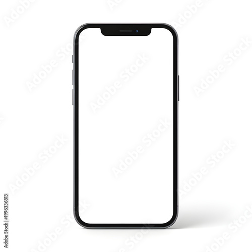 smartphone mockup, blank phone screen, white mobile display, modern device template, clean smartphone design, app presentation mockup, digital screen illustration, isolated phone graphic, mobile inter