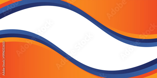 abstract blue orange corporate background with 3d concept. abstract white background with blue  and orange wave background banner with formal concept for banner advertisement announcement certificate
