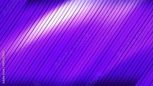 Abstract purple violet diagonal stripe pattern background with bright glowing light burst, vibrant neon line texture for modern design
