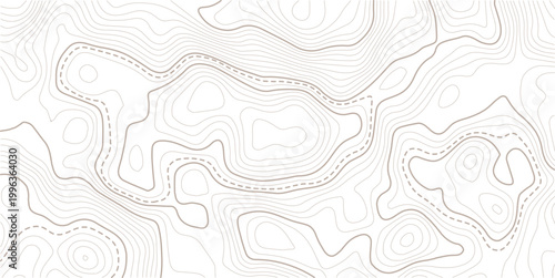 abstract diagram discovery topographic map banner texture background. Modern design with White background with topographic wavy pattern design. Abstract vector illustration.
