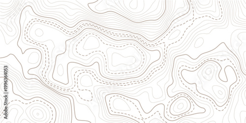 abstract diagram discovery topographic map banner texture background. Modern design with White background with topographic wavy pattern design. Abstract vector illustration.
