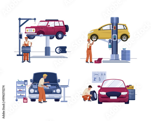 Auto Repair Workshop Set