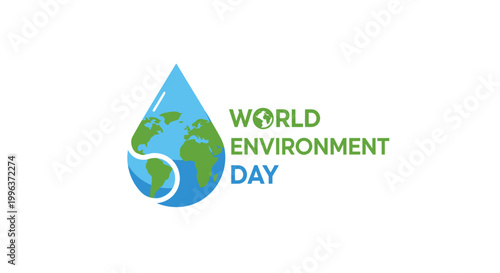 World Environment Day awareness campaign logo.
