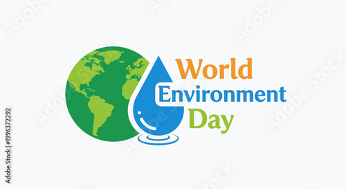 World Environment Day awareness campaign logo.