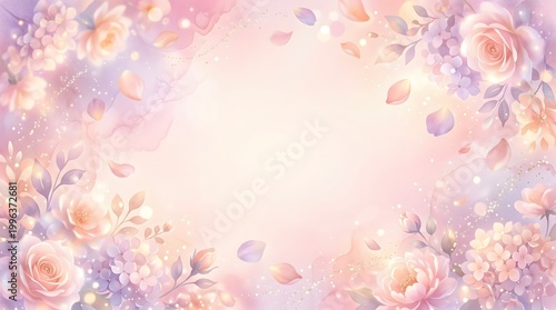 Delicate Pastel Mother’s Day Floral Background