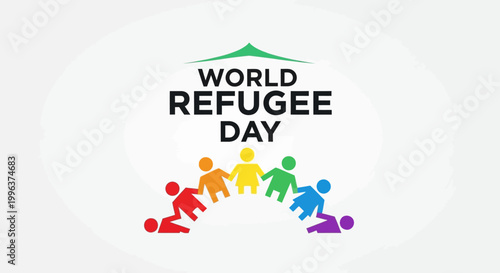 World Refugee Day awareness campaign logo.