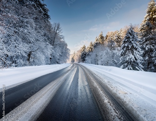 dangerous treacherous uncleared snow and ice covered roads