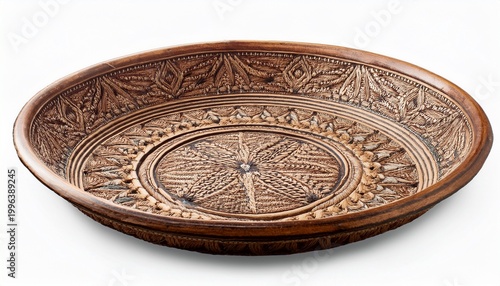 isolated vintage antique hand cut woolen plate divider