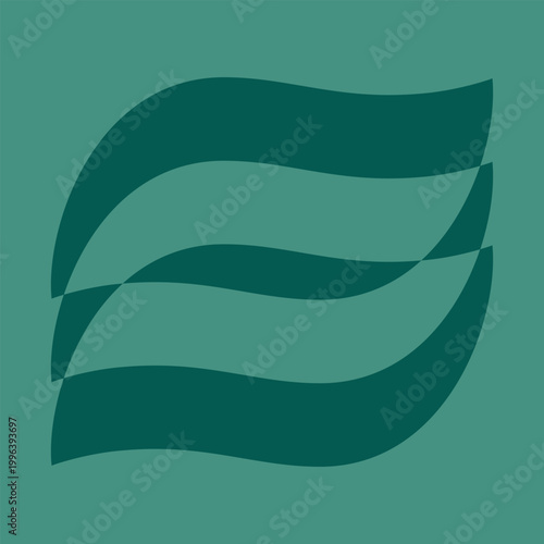 Three Negative Space Green Leaves Background