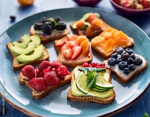 colorful and creative toasts a delightful food art display