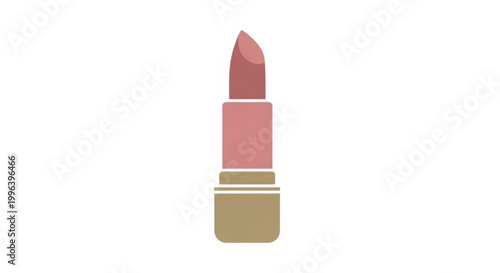 Pink lipstick illustration on white background