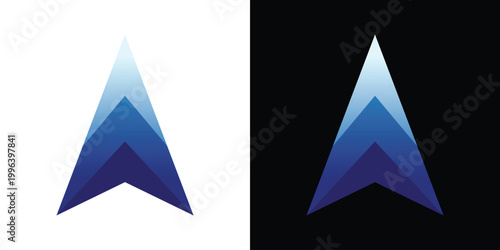 arrow logo. up arrow simple logo