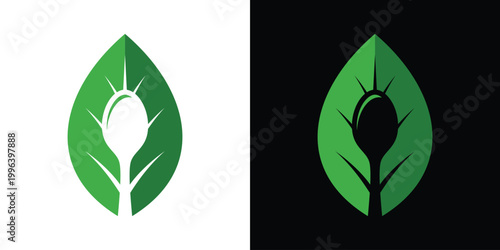 healthy vegetable food logo