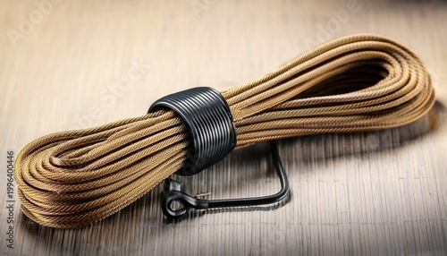 cable tie around bundle representing organization and neatness