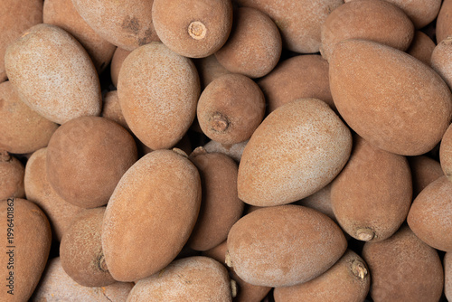 Photography Pouteria sapota - Fresh mamey sapote for sale in the market square