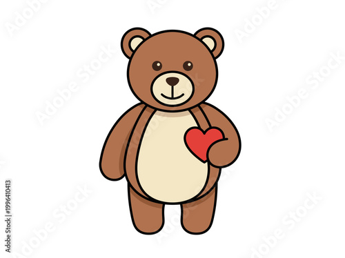 teddy bear with a heart
