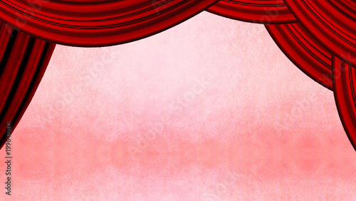 赤い幕のステージ