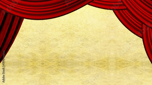 赤い幕のステージ