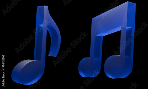 blue music note