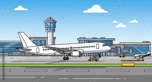 airplane in the airport