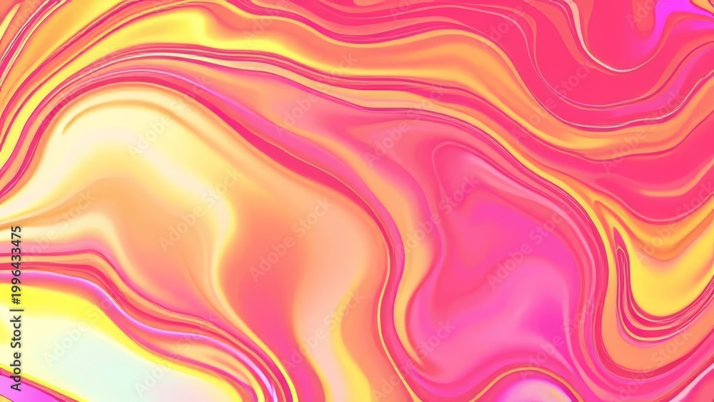 Fototapeta premium Gradient with vibrant yellow and red colors swirling together. 