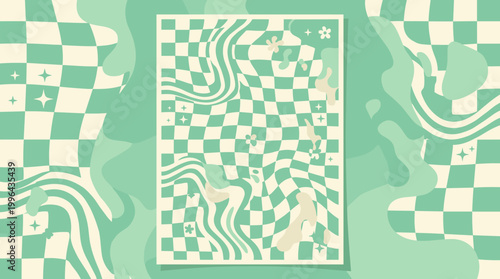 Artistic abstract patterns digital design graphic illustration creative space aesthetic viewpoint visual concept