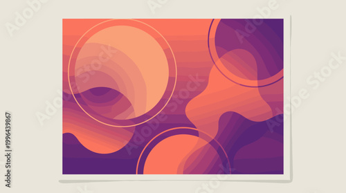 Dynamic abstract art composition studio digital artwork colorful environment bird's eye view contemporary design