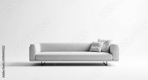 white leather sofa