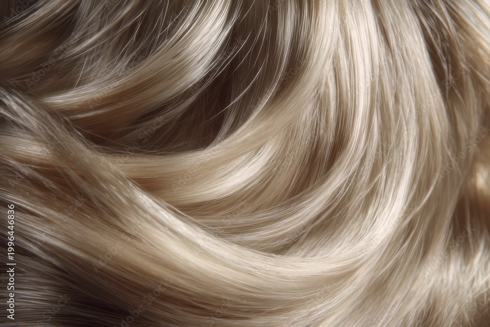 Fototapeta premium Flowing Hair Texture in Soft Natural Light