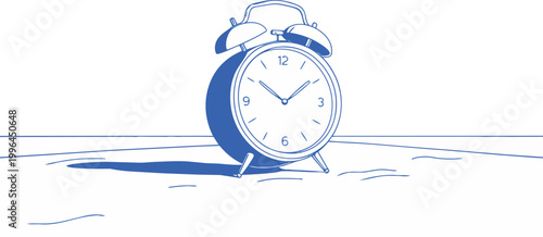 Minimalist bright blue line art vector of a sitting fox icon, white negative space background, suitable for app interfaces, brand logos, and wildlife graphic design projects.