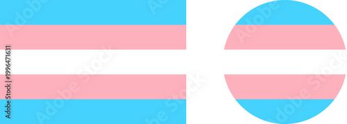 Transgender pride flag with pink and blue stripes, symbolic gender identity background for social awareness, minimalist horizontal transition design for trans visibility
